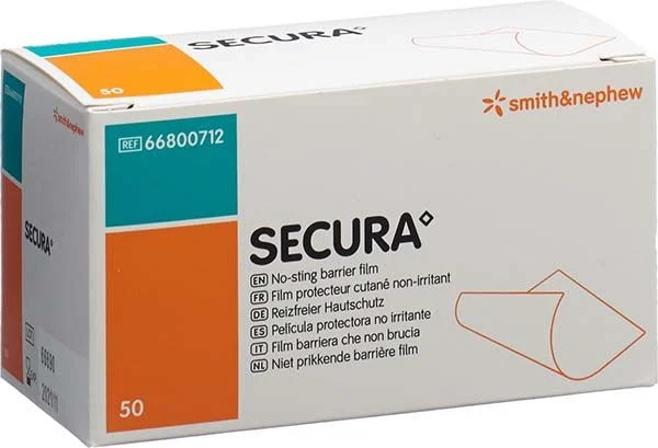 Lingettes de protection pour la peau Secura 50 pièces