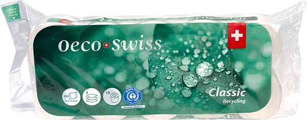 OECO SWISS Papier toilette rouleau 10 pièces