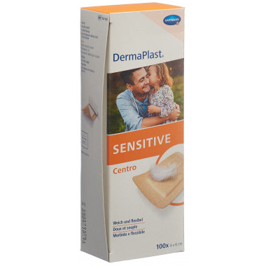 Dermaplast Sensitive Centro Strip 4x6cm couleur chair 100 pièces Dermaplast Sensitive Centro Strip 4x6cm couleur chair 100 pièces