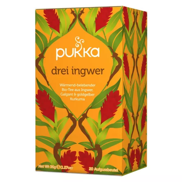 Pukka Trois Thé au Gingembre Bio Btl 20 pièces Pukka Trois Thé au Gingembre Bio Btl 20 pièces