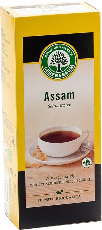 PUR Assam thé noir bio Btl 20 pièces PUR Assam thé noir bio Btl 20 pièces