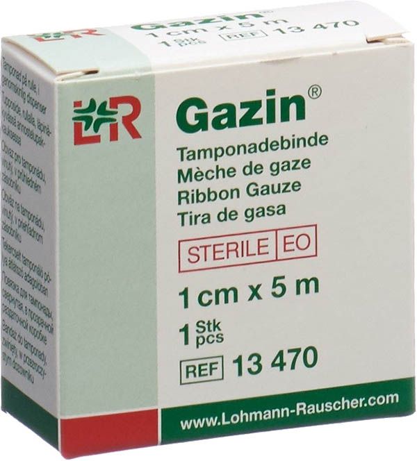 Bande de tamponnement Gazin 1cmx5m stérile