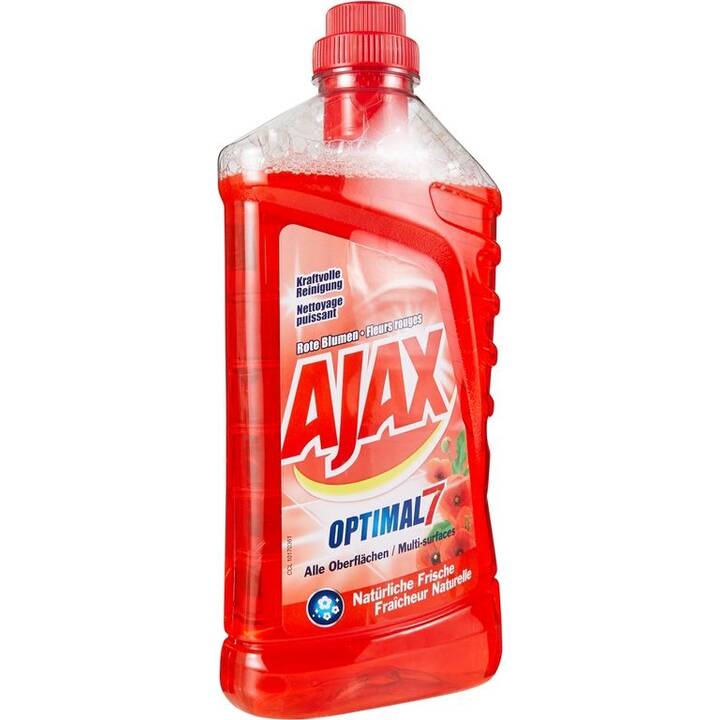 Ajax Optimal 7 Nettoyant multi-usages liq Fleurs rouges 1 lt