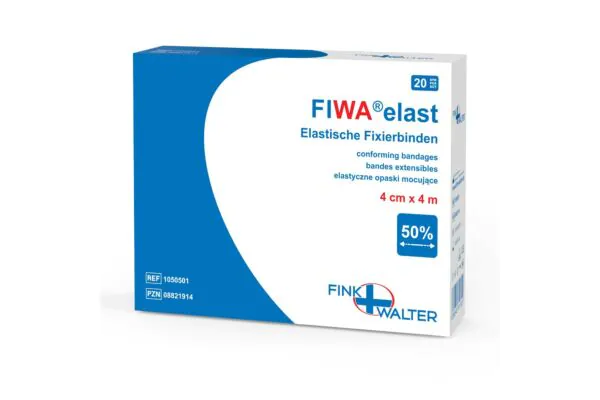 FIWA elast bandes de fixation 4cmx4m rouleau 20 pièces