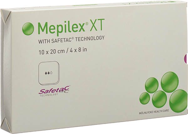 Mepilex Safetac XT 10x20cm stérile 5 pièces