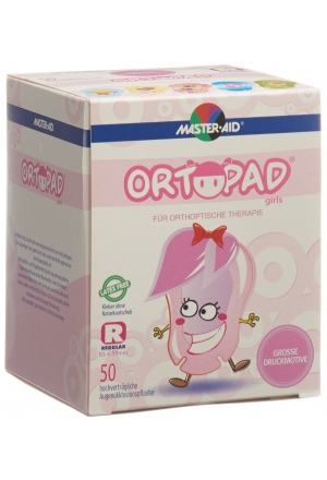 Pansements occlusifs Ortopad Regular Girls dès 4 ans 50 pièces