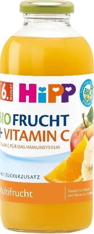 Hipp Multifruits avec vitamine C Bouteille en verre 500ml