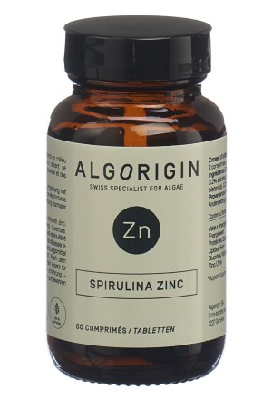 ALGORIGIN Spiruline Zinc Tabl Fl 60 pièces ALGORIGIN Spiruline Zinc Tabl Fl 60 pièces
