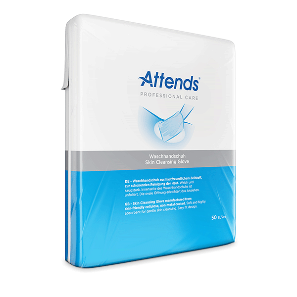 Gant de toilette Attends Care papier 50 pièces