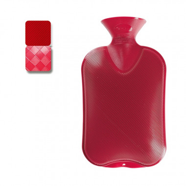 Fashy bouillotte 2l demi-lamelle cranberry thermoplastique
