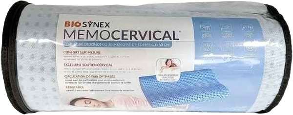 Coussin cervical à mémoire de forme double vague Biosynex bleu Coussin cervical à mémoire de forme double vague Biosynex bleu