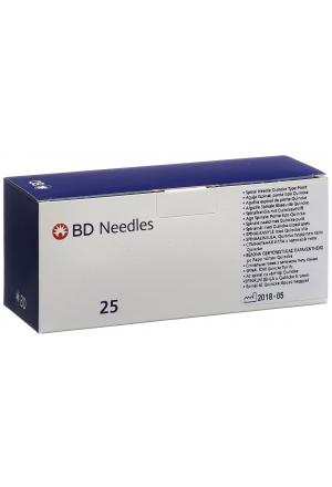 Aiguilles BD YALE SPINAL 20G 0.9x89mm jaune 25 pièces