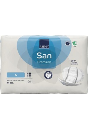 ABENA SAN Premium 6 bleu clair 34 pces