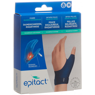 Bandage de repos rigide pour le pouce Epitact M droite
