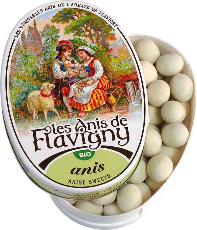 LES ANIS DE FLAVIGNY Bonbons à l'anis Bio Box 50g