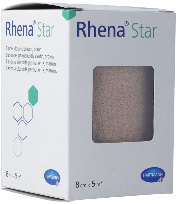 Rhena Star Bande élastique 8cmx5m couleur chair