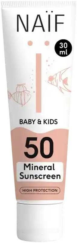 NAIF Baby&Kids écran solaire minéral SPF50 30ml