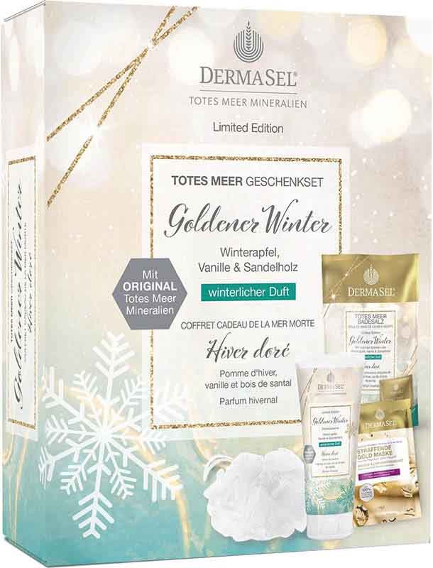 Coffret cadeau DermaSel Hiver doré