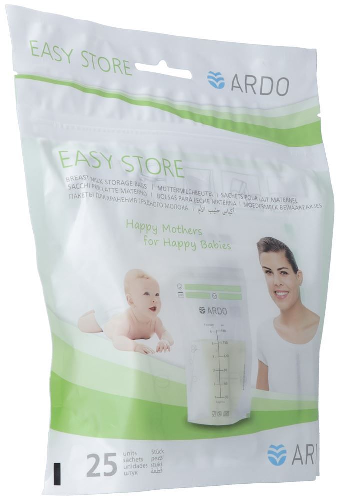 ARDO EASY STORE Sachets de lait maternel 25 pièces ARDO EASY STORE Sachets de lait maternel 25 pièces