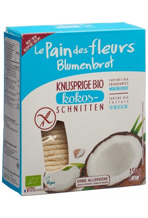 Pain aux fleurs croustillant coco 150g