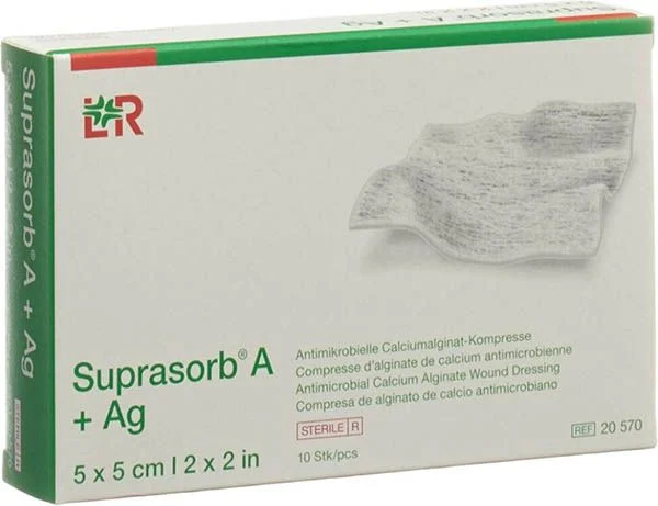 Suprasorb® A+Ag Pro 5x5cm 10 pièces