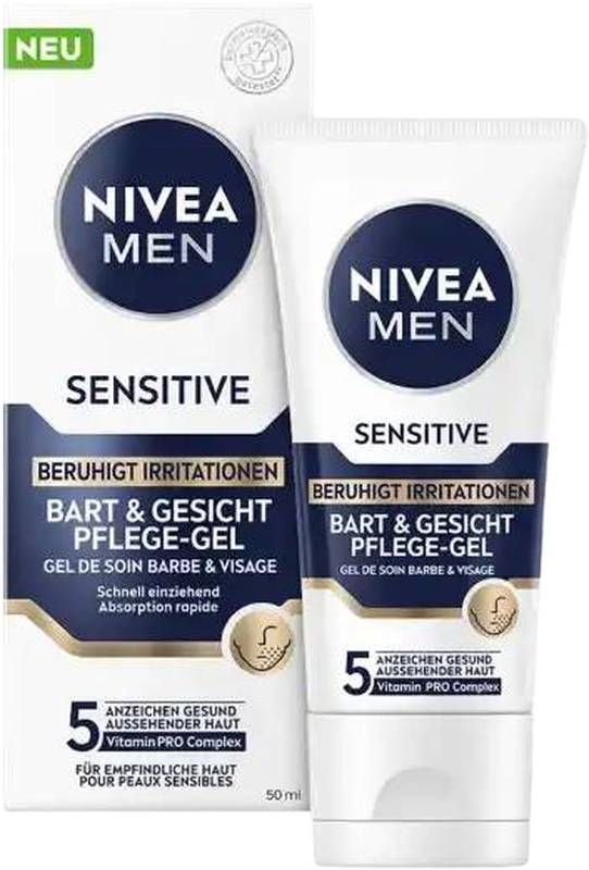 Nivea Men Sensitive Bart&Ges Gel Pfl Tb 50ml Nivea Men Sensitive Bart&Ges Gel Pfl Tb 50ml