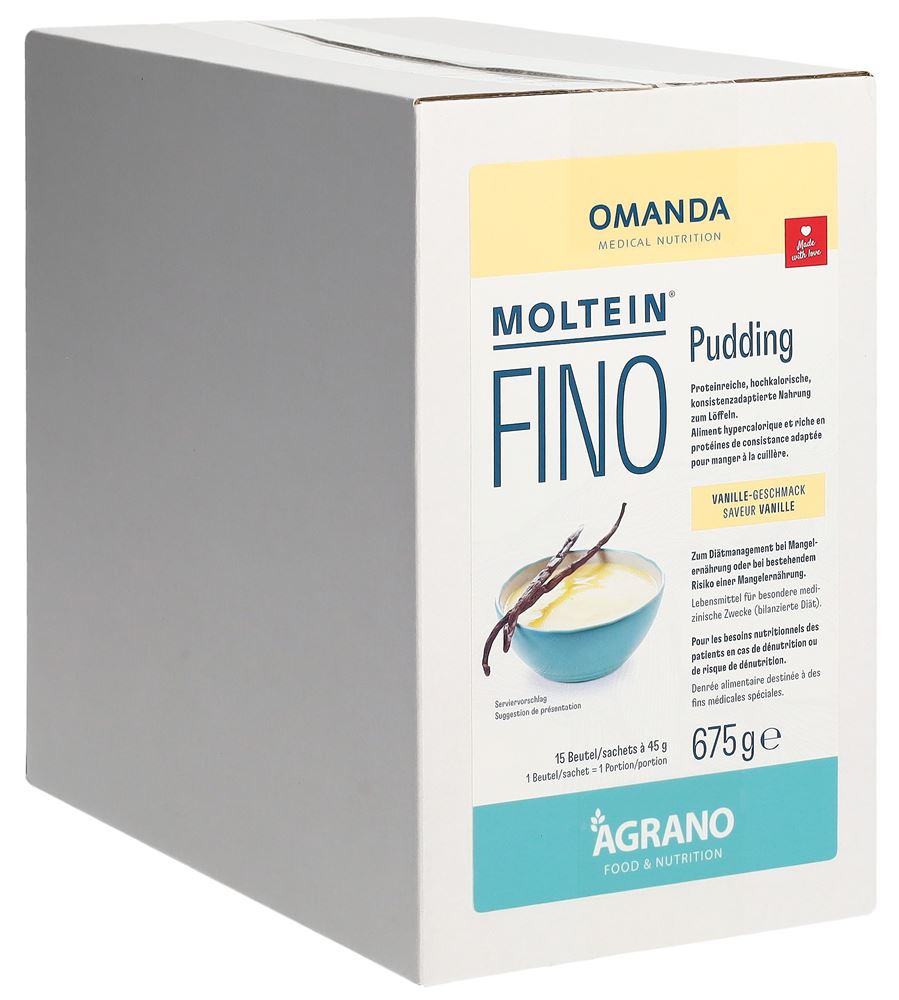 MOLTEIN FINO Pudding vanille 15 Btl 45g MOLTEIN FINO Pudding vanille 15 Btl 45g