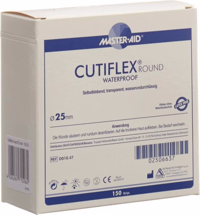 CUTIFLEX Round pansements film 25 mm 150 pièces