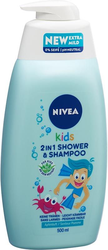 Nivea Kids 2in1 Shower&Shampoo Boy Pomme 500ml Nivea Kids 2in1 Shower&Shampoo Boy Pomme 500ml