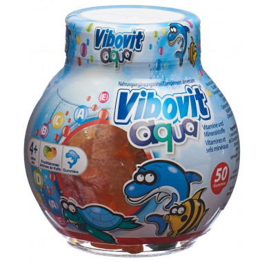 Vibovit aqua gommes aux fruits boîte de 50 pièces Vibovit aqua gommes aux fruits boîte de 50 pièces
