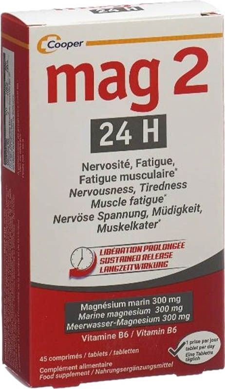 Comprimés Mag 2 24h 45 pièces