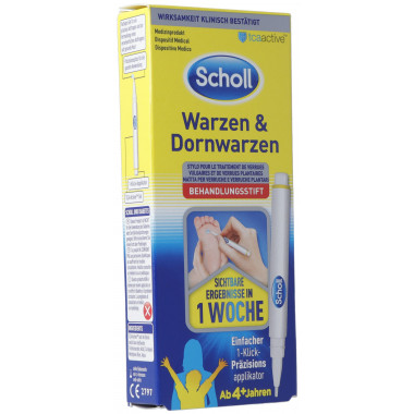 Scholl Verrues + Verrues épineuses Stylo de traitement 2g Scholl Verrues + Verrues épineuses Stylo de traitement 2g