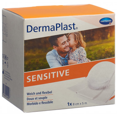 Dermaplast Sensitive pansement rapide 8cmx5m blanc rouleau Dermaplast Sensitive pansement rapide 8cmx5m blanc rouleau