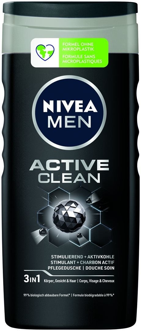 Nivea Men Douche de soin Active Clean 250ml Nivea Men Douche de soin Active Clean 250ml