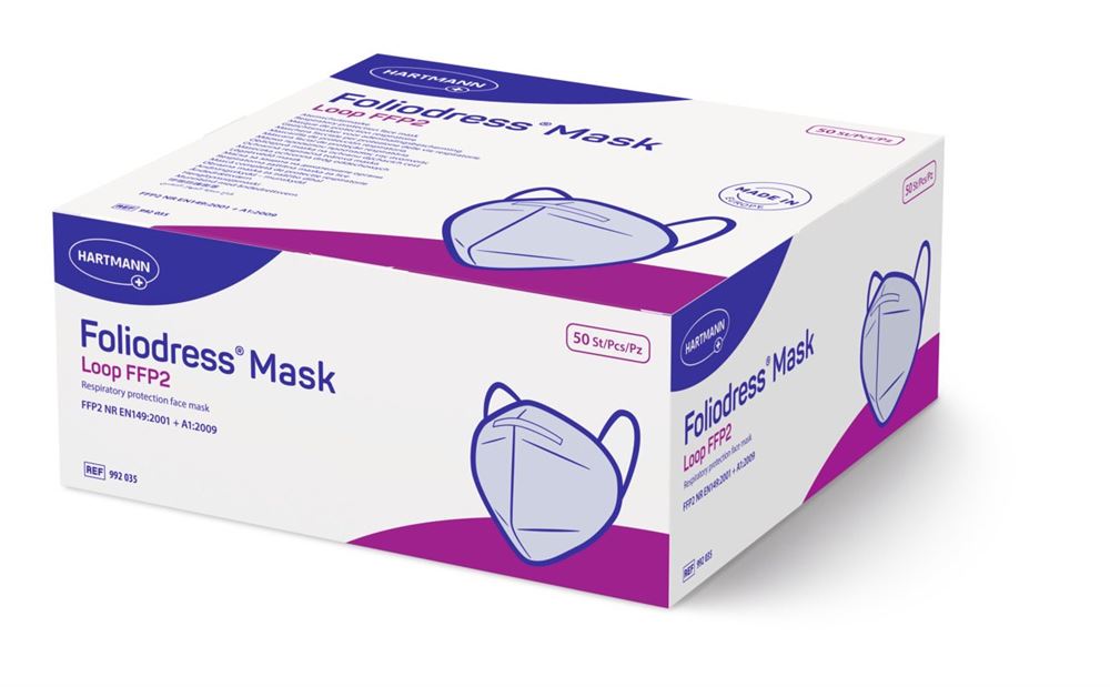 FOLIODRESS Mask FFP2 Loop blanc 50 pièces