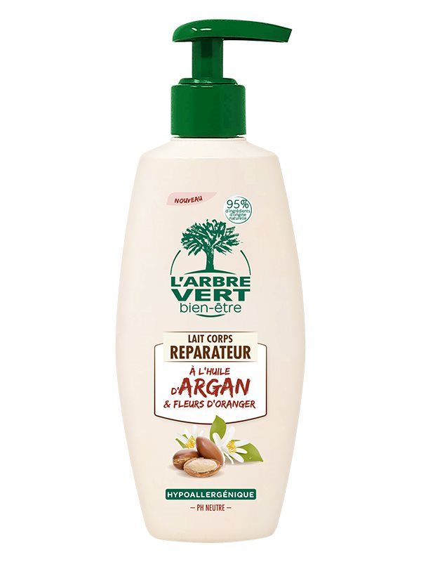 L'ARBRE VERT Lait corporel écologique nourrissant à l'huile d'argan 250ml