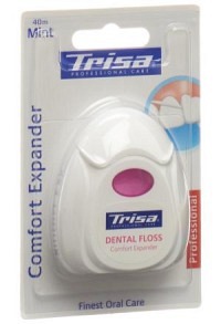 Fil dentaire Trisa Pro White 40m menthe xylitol