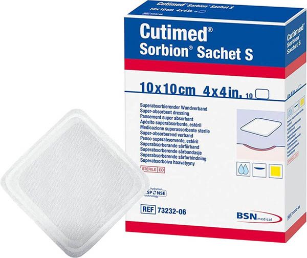 Cutimed Sorbion Sachet S 10x10cm 10 pièces
