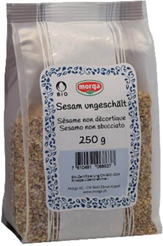MORGA Sésame non décortiqué Bourgeon Btl 250g MORGA Sésame non décortiqué Bourgeon Btl 250g