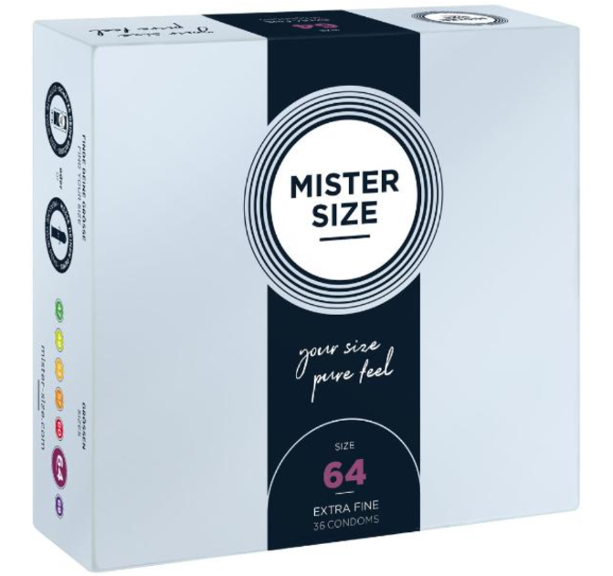 MISTER SIZE 64, boîte de préservatifs de 36 pièces