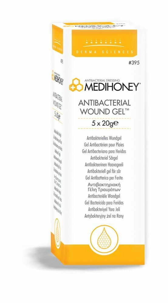 Medihoney Gel antibactérien pour les plaies 5x 20g Medihoney Gel antibactérien pour les plaies 5x 20g