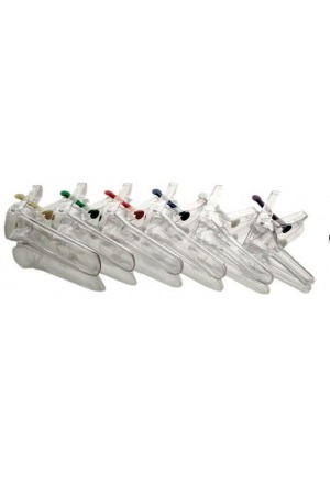 Gyneas Speculum Cus moyen 26x116mm stérile rouge clé 100 pièces Gyneas Speculum Cus moyen 26x116mm stérile rouge clé 100 pièces