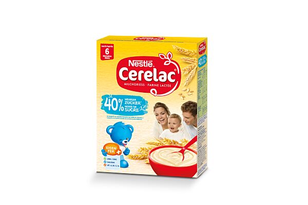 Nestlé CERELAC bouillie au lait -40% sucre 6M 250g