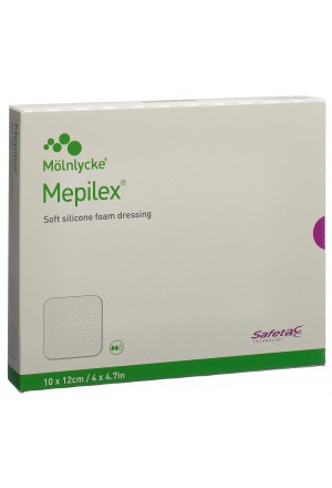 Mepilex pansement mousse Safetac 10x12cm silicone 5 pièces