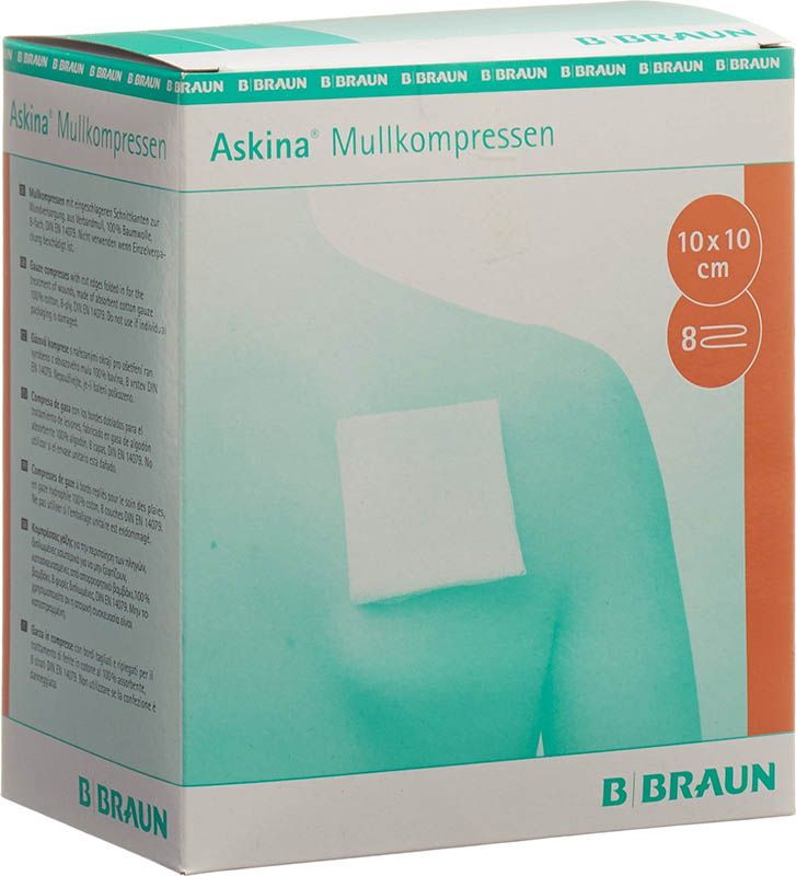 Compresse de gaze Askina 10cmx10cm stérile 25 x 2 pièces