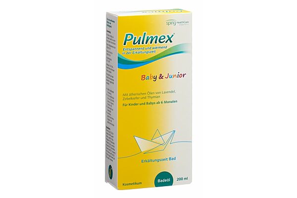 Huile de bain Pulmex Baby & Junior période de refroidissement 200ml Huile de bain Pulmex Baby & Junior période de refroidissement 200ml