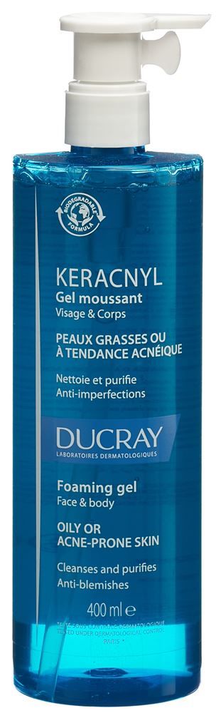 DUCRAY KERACNYL Gel nettoyant Tb 400ml