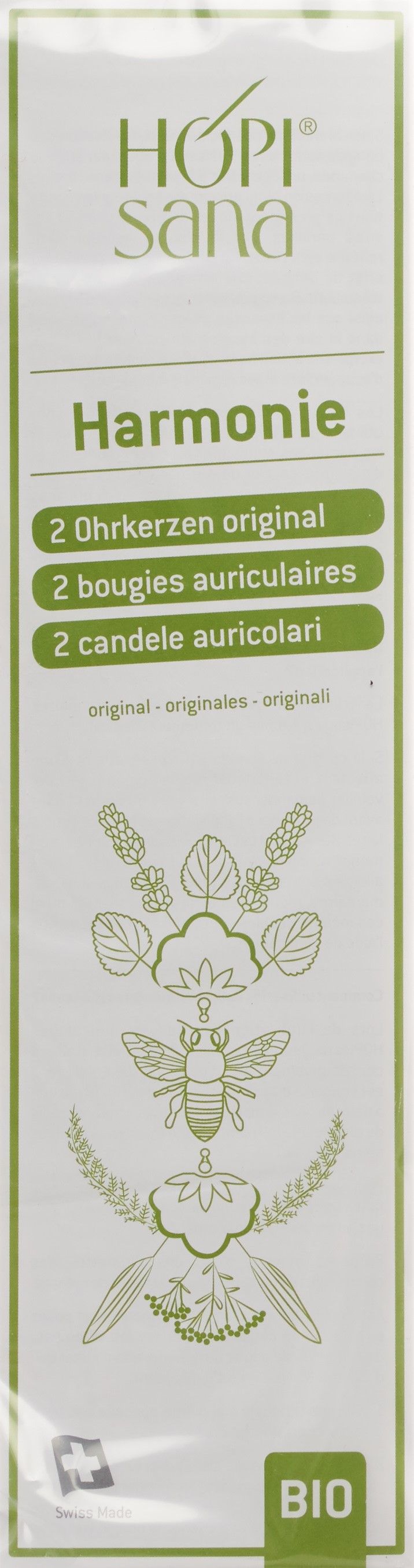 HOPISANA Bougies auriculaires vertes Harmonie 2 pièces HOPISANA Bougies auriculaires vertes Harmonie 2 pièces