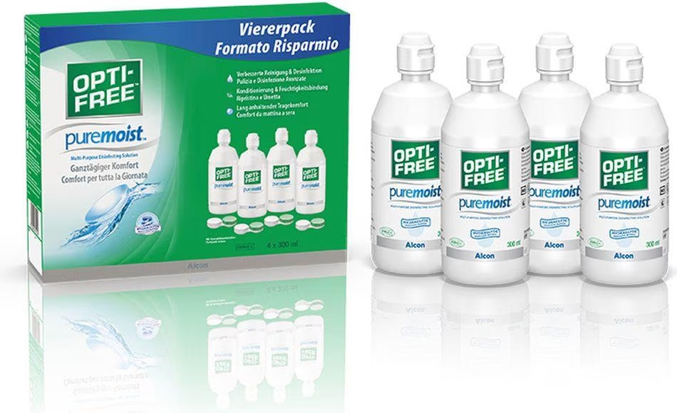 Solution OPTI-FREE® PureMoist 4 x 300ml