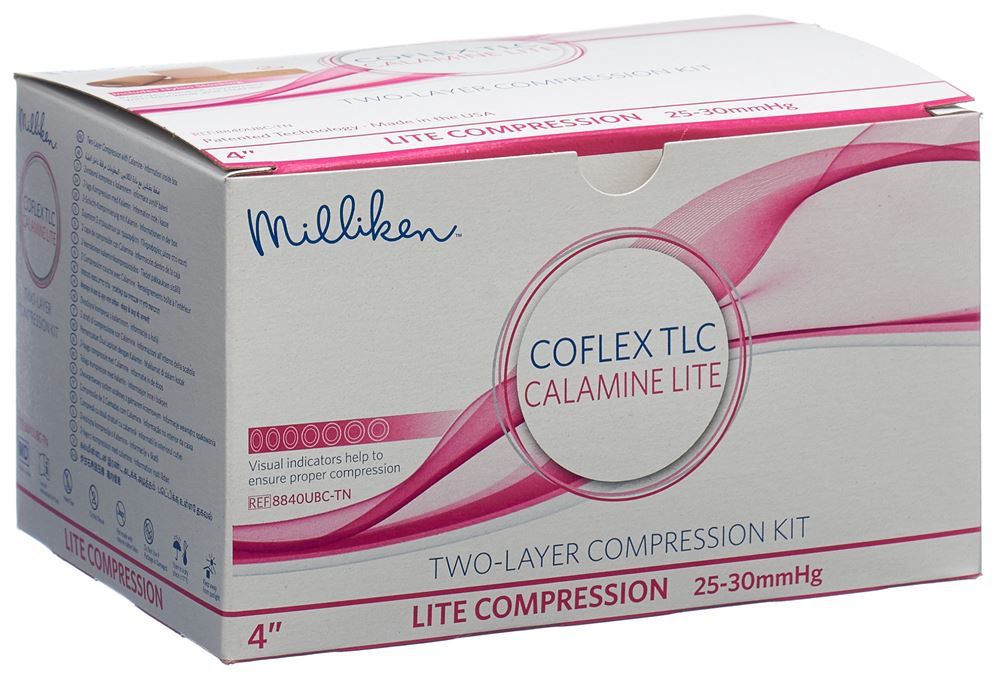 Kit de compression CoFlex TLC Calamine Lite 10cm 25-30 mmHG sans latex